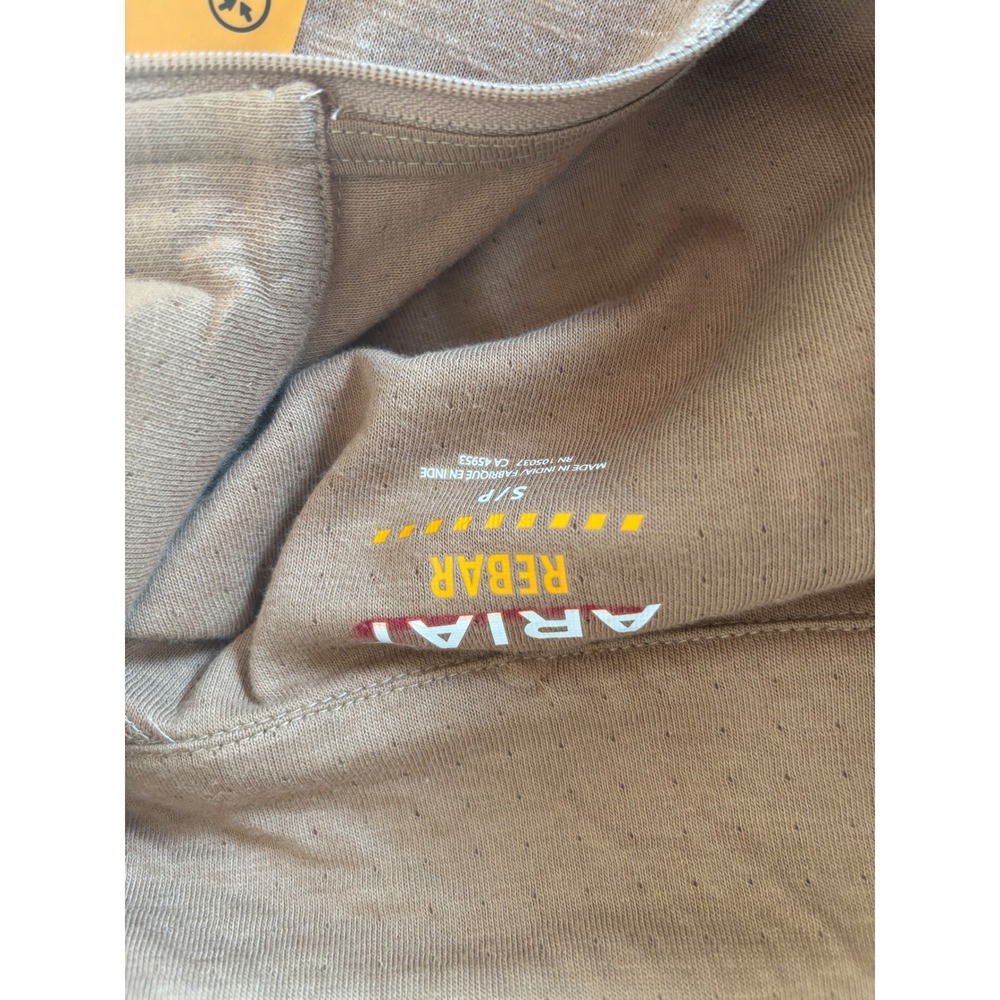 Ariat Rebar Foundation 1/4 Zip Shirt Mens Small Tiger's Eye Brown NEW - Picture 9 of 9
